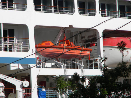 New Orleans, USA - June 23, 2011: Azamara Quest, tourist liner in the port. Big tourist shipのeditorial素材