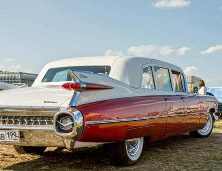 Moscow, Russia - June 22, 2016: Exhibition of rare and vintage cars. Exclusive car models
