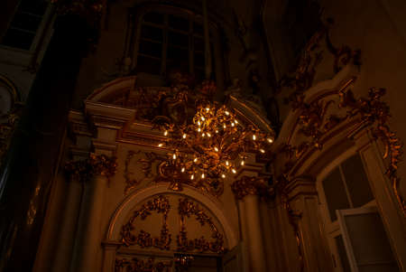 Saint-Petersburg, Russia - August 12, 2016: City of St. Pererburge. The palaces and architecture of the city. Buildings of historical part of the city.の写真素材