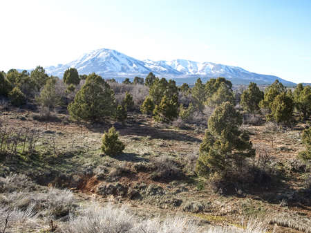 Landscape of the ancient rocks. Monument Valley, Arizonaの写真素材