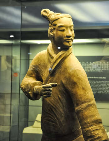 XIAN, CHINA - October 29, 2017: Archer of the terracotta army Terracotta Armyのeditorial素材