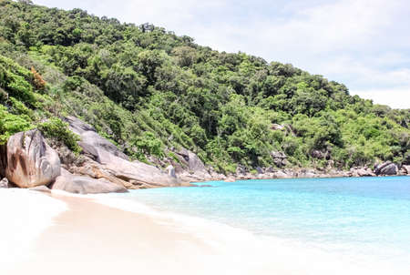 The rocks and hills near Phuket. Beaches of Thailandの写真素材