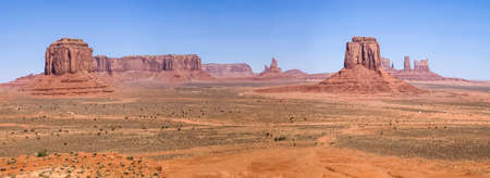 Landscape of the ancient rocks. Monument Valley, Arizonaの写真素材