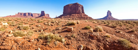 Landscape of the ancient rocks. Monument Valley, Arizona