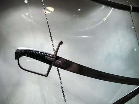 St Petersburg, Russia - June 14, 2018: Museum of Blade Weapons. Exhibits of swords, swords and daggers. Swords, machetes and other cold steel.のeditorial素材