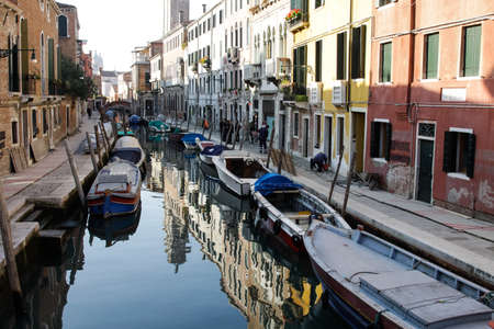 Venice, Italy - May 29, 2016: Venice in Italy, the architecture of the city, Venice is a popular tourist destination of Europe.のeditorial素材