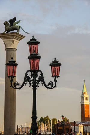 Venice, Italy - May 29, 2016: Venice in Italy, the architecture of the city, Venice is a popular tourist destination of Europe.のeditorial素材