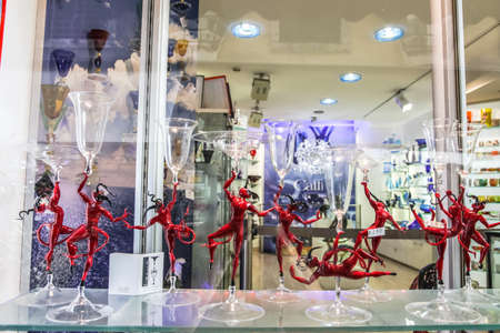 Venice, Italy - May 29, 2016: Exhibits of the museum in Venice, Venetian Museumのeditorial素材