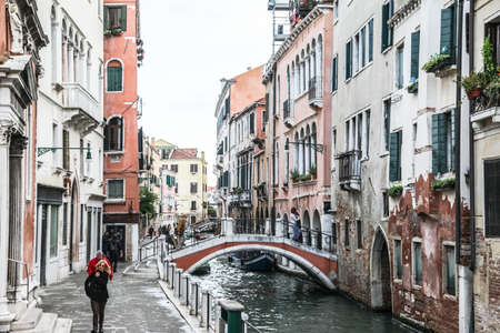 Venice in Italy, the architecture of the cityのeditorial素材