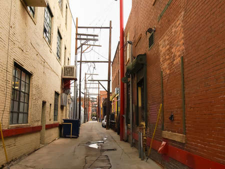 Denver, USA - October 12, 2010: Streets of Denver, Buildings and roads in the city, sights and new buildings and parks.のeditorial素材