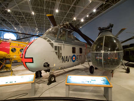 Berlin, Germany - June 19, 2018: Museum of aviation. Exhibition of aircraft exhibits in the museum.のeditorial素材