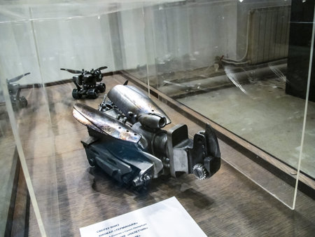 St Petersburg, Russia - June 14, 2018: Museum of Blade Weapons. Exhibits of swords, swords and...