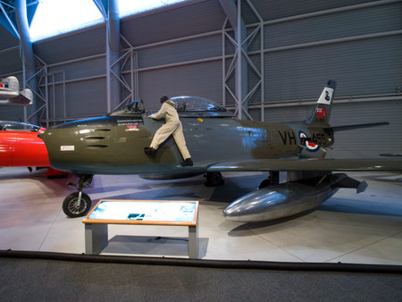 Berlin, Germany - June 19, 2018: Museum of aviation. Exhibition of aircraft exhibits in the museum.
