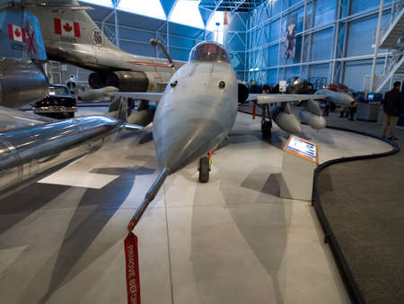 Berlin, Germany - June 19, 2018: Museum of aviation. Exhibition of aircraft exhibits in the museum.のeditorial素材