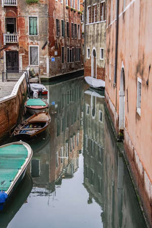 Venice, Italy - May 29, 2016: Venice in Italy, the architecture of the city, Venice is a popular tourist destination of Europe.のeditorial素材