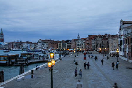 Venice, Italy - May 29, 2016: Venice in Italy, the architecture of the city, Venice is a popular tourist destination of Europe.のeditorial素材