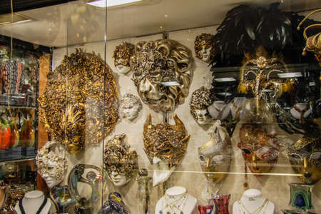 Venice, Italy - May 29, 2016: Exhibits of the museum in Venice, Venetian Museumのeditorial素材