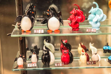 Venice, Italy - May 29, 2016: Exhibits of the museum in Venice, Venetian Museumのeditorial素材