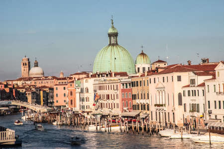 Venice, Italy - May 29, 2016: Venice in Italy, the architecture of the city, Venice is a popular tourist destination of Europe.のeditorial素材