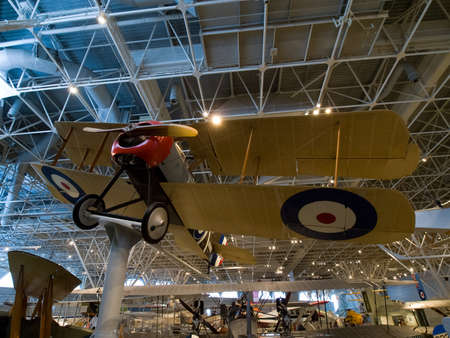 Berlin, Germany - June 19, 2018: Museum of aviation. Exhibition of aircraft exhibits in the museum.のeditorial素材