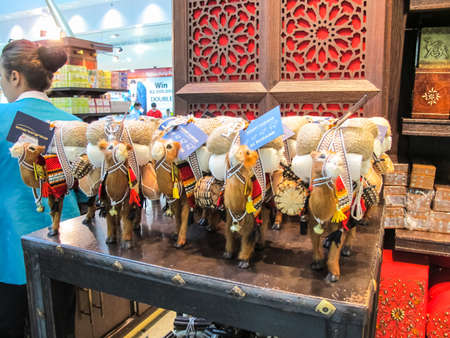 Dubai Airport, UAE - June 11, 2010: Dubai Passenger Airport in the United Arab Emirates, Interior of the Airport.のeditorial素材
