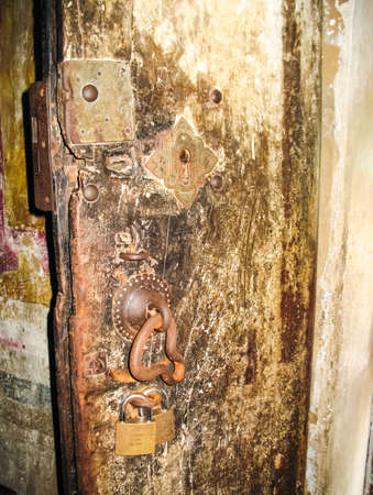 Antique doors and gates, cultural heritage in the form of doors, arches and gates.の写真素材