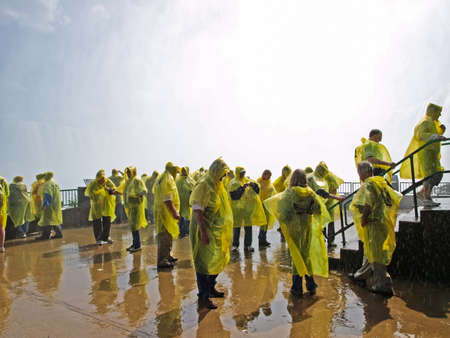 Niagara Falls, Canada - July 11, 2014: Niagara Falls, a complex of waterfalls on the Niagara River.のeditorial素材