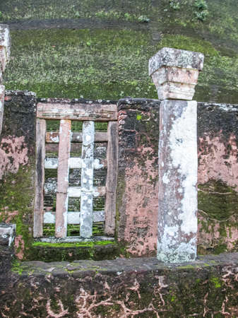 Polonnaruwa, Sri Lanka. The ruins of an ancient temple, traces of an ancient highly developed civilization.の写真素材