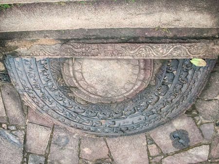 Polonnaruwa, Sri Lanka. The ruins of an ancient temple, traces of an ancient highly developed civilization.の写真素材