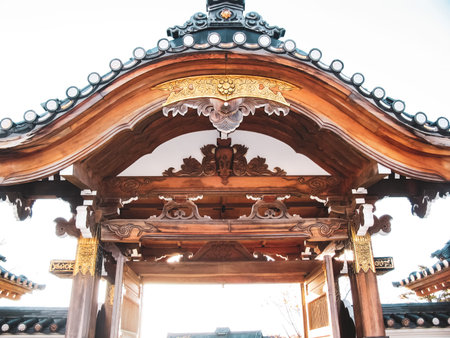NOBORIBETSU, JAPAN - JUNE 23, 2015: Samurai village in Japan, Museum ethnic village in the style of...