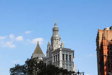 New York, USA - August 13, 2016: Manhattan District in New York, Sights, buildings and streets of New York.のeditorial素材