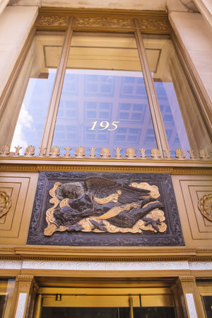 New York, USA - August 13, 2016: Manhattan District in New York, Sights, buildings and streets of...
