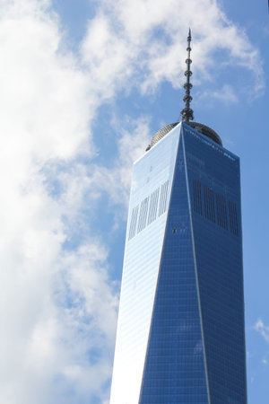 New York, USA - August 13, 2016: Manhattan District in New York, Sights, buildings and streets of...