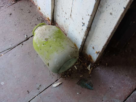 Abandoned area in Pripyat, Abandoned buildings and objects as a result of the Chernobyl nuclear accidentの写真素材