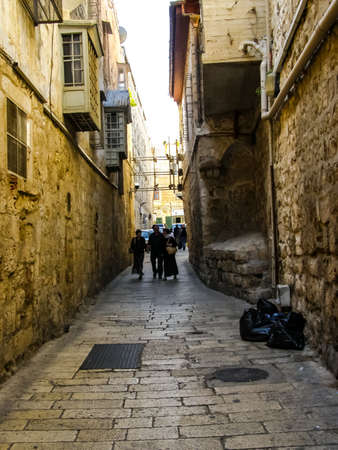 Jerusalem, Israel - May 23, 2013: The city of Jerusalem, sights of the city and Israel, religious symbols and buildings in the streets of the city.のeditorial素材