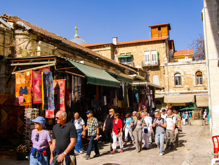 Jerusalem, Israel - May 23, 2013: The city of Jerusalem, sights of the city and Israel, religious...