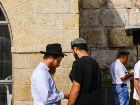 Jerusalem, Israel - May 23, 2013: The city of Jerusalem, sights of the city and Israel, religious symbols and buildings in the streets of the city.のeditorial素材