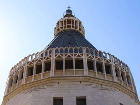 Nazareth, Israel - May 23, 2013: Landmarks of Nazareth, overview of buildings and sights of Nazareth.のeditorial素材