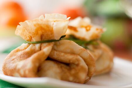 Stuffed Pancakesの写真素材