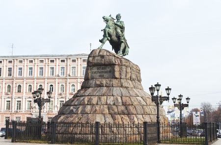 The Bogdan Khmelnitsky monumentの写真素材
