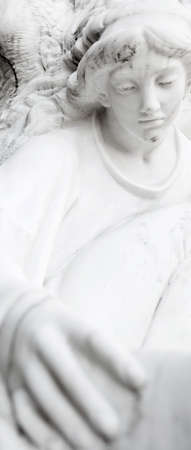 The figure of an angel as symbol of sorrow, love, invisible forces, purity, enlightenment, ministry. Guard.の写真素材