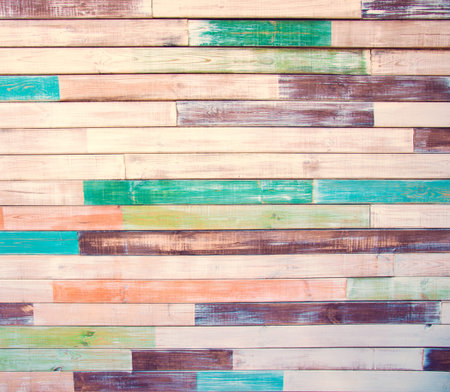 Beautiful vintage background with old painted boards