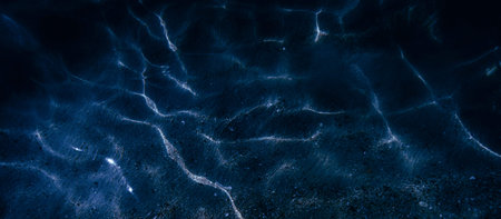 Blue water surface texture. Abstract background and texture for design with copy space.