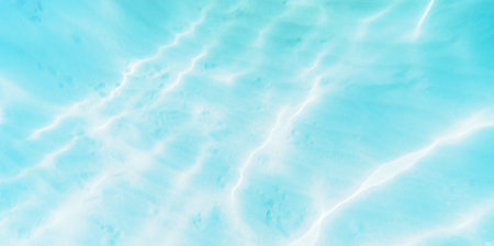 Blue water texture background. Water surface with waves. 3d rendering