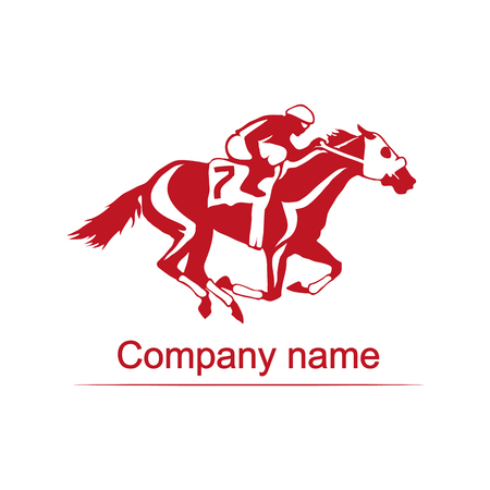 symbol illustration for horse racing.のイラスト素材