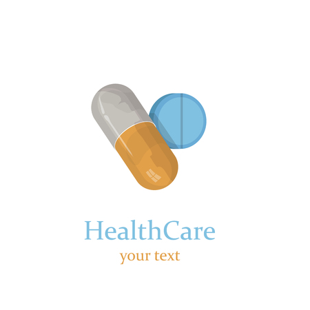 Medicine vector icon pills.のイラスト素材
