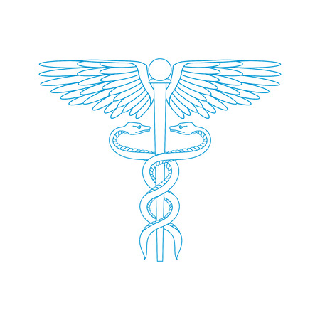 Medical symbol isolated on a white background. Vector illustrationのイラスト素材