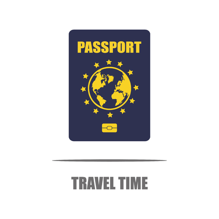 Travel Concept. Trip around the world. Travel bag with travel lettering.World attractions.のイラスト素材