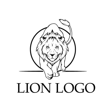 Lion head icon.のイラスト素材