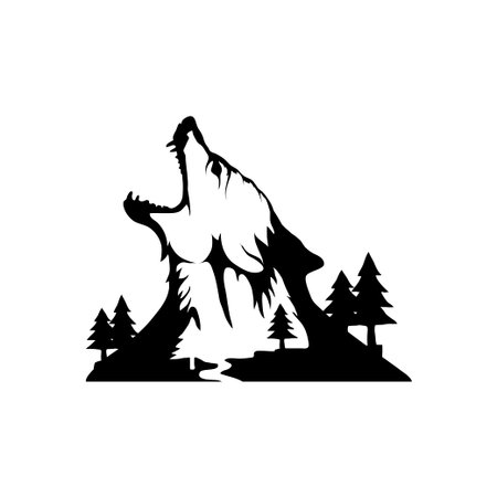 Wolf head vector illustration